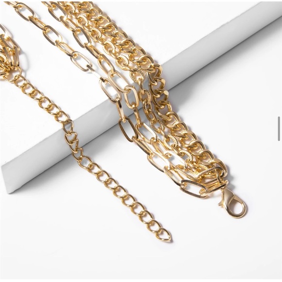 Multi Layer Thick Choker Coin Pendant Necklace - Picture 6 of 6